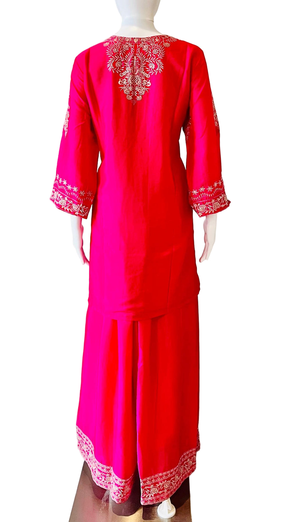 Dark Pink Palazzo Set