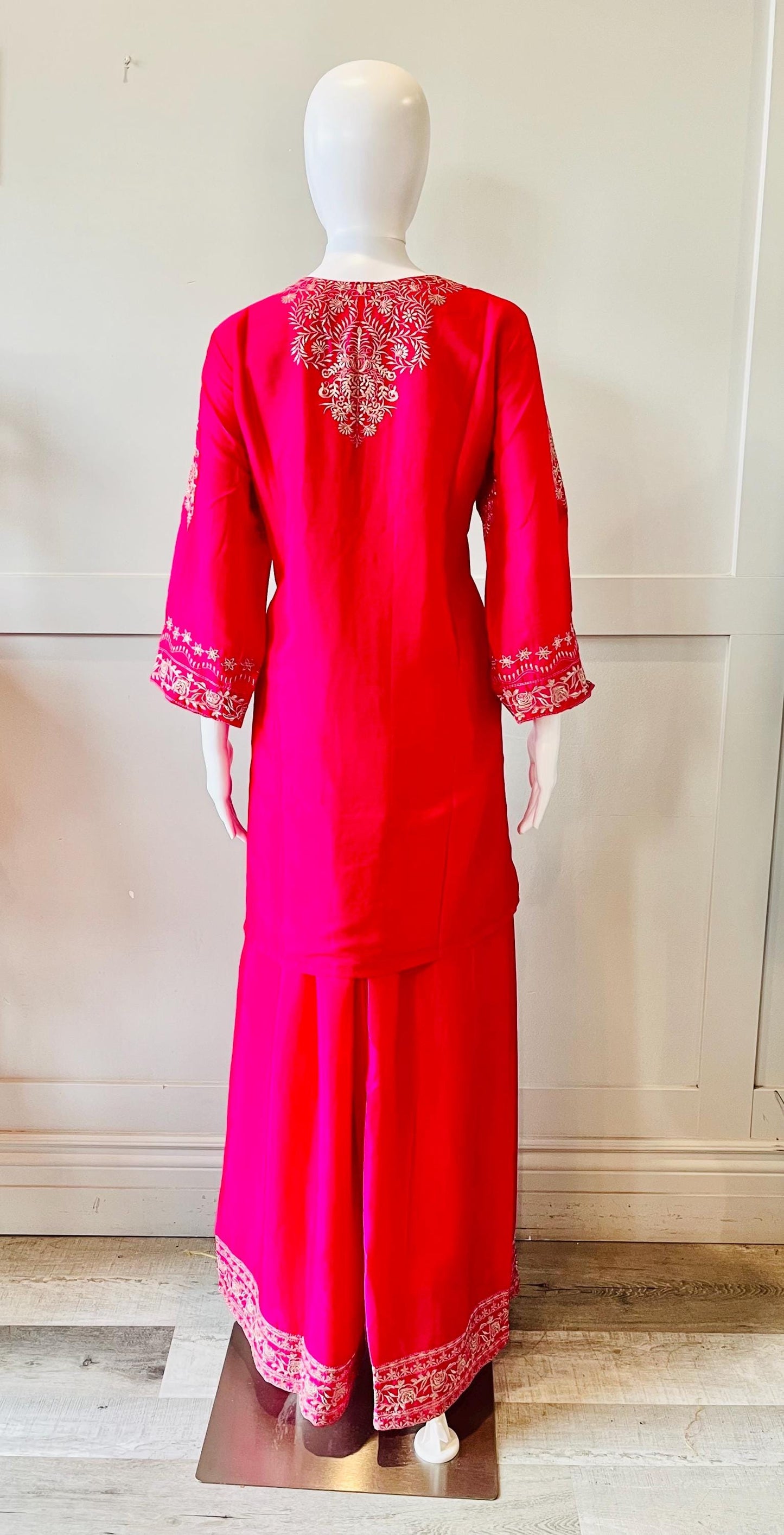 Dark Pink Palazzo Set