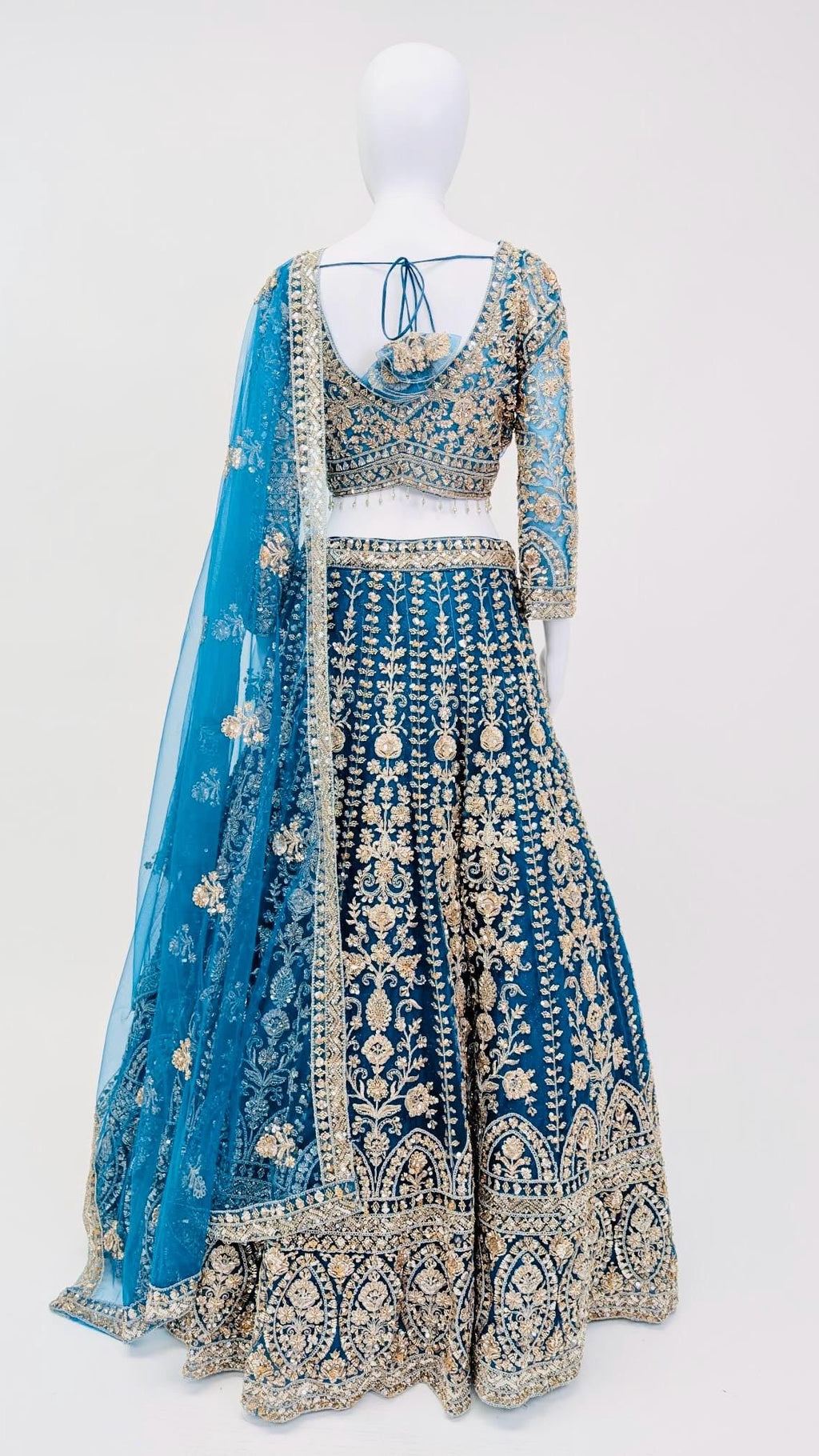 Blue Bridal Lehnga
