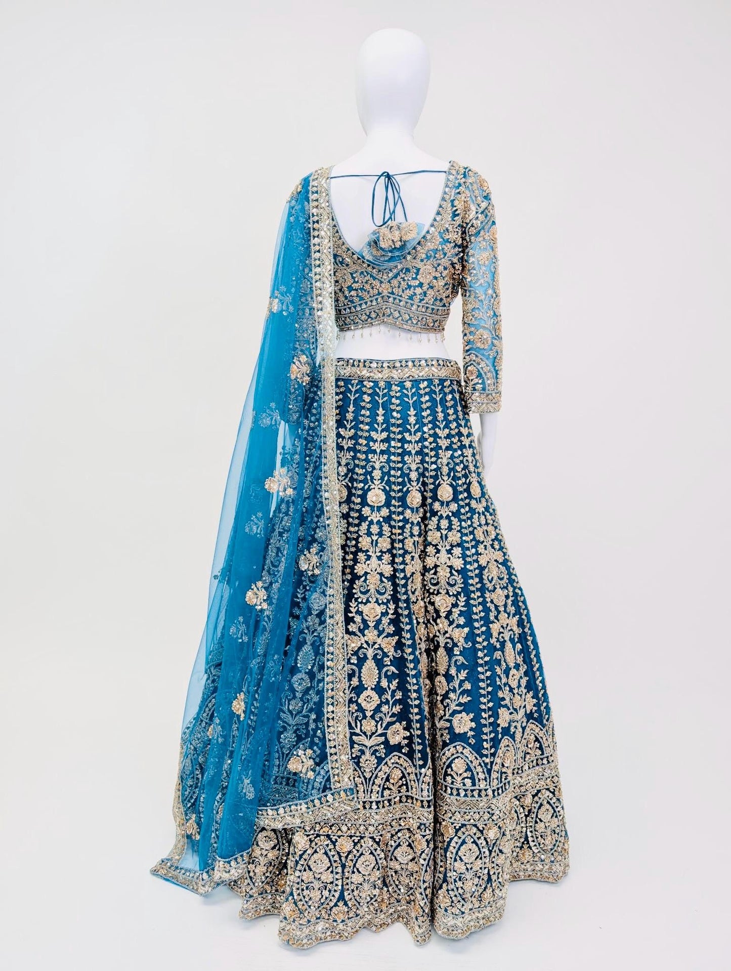 Dark Blue Bridal Lehnga