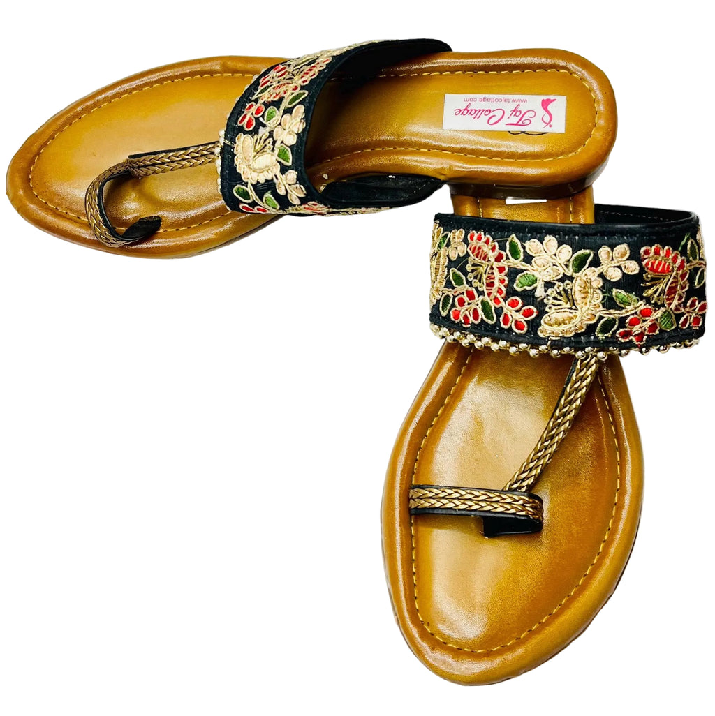 Golden Brown Color Sandals