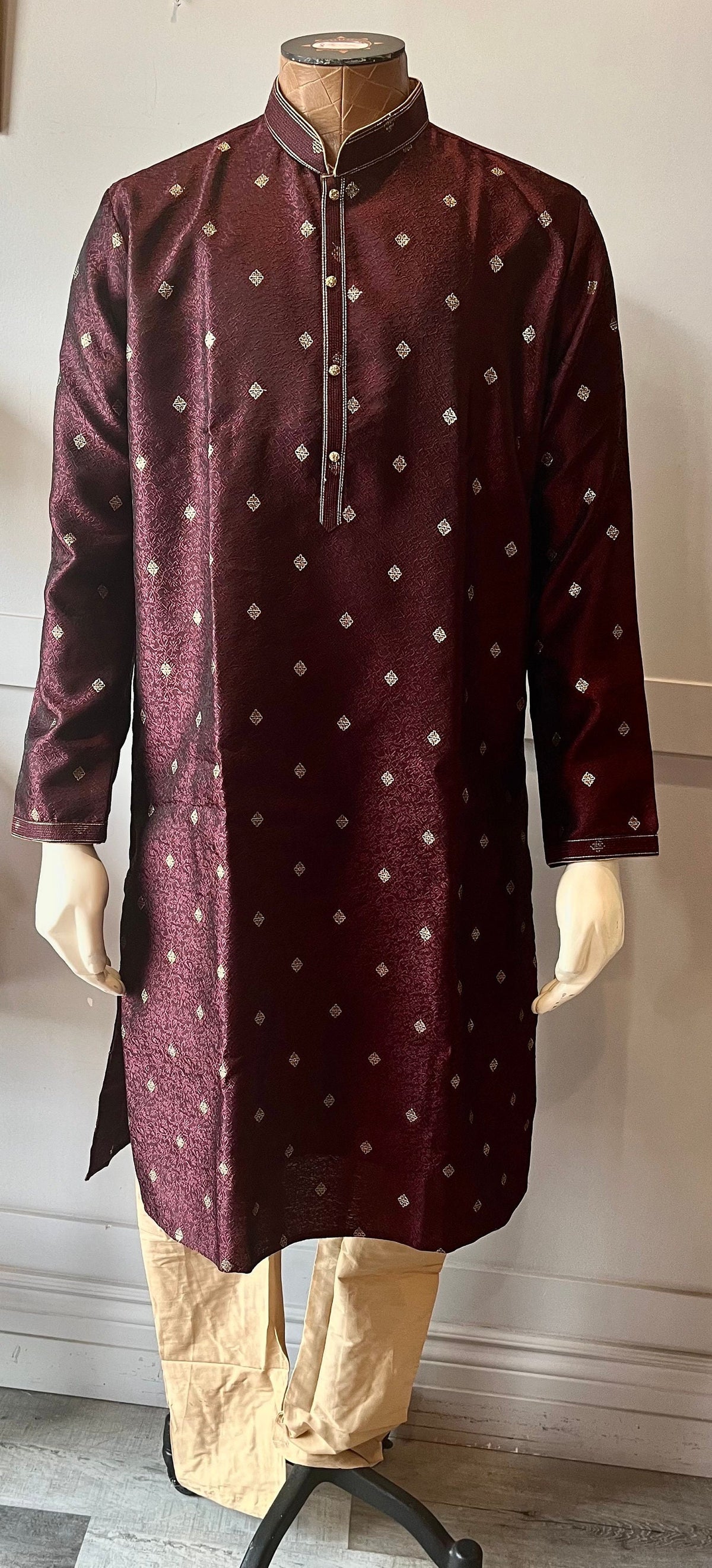 Wine Color Kurta