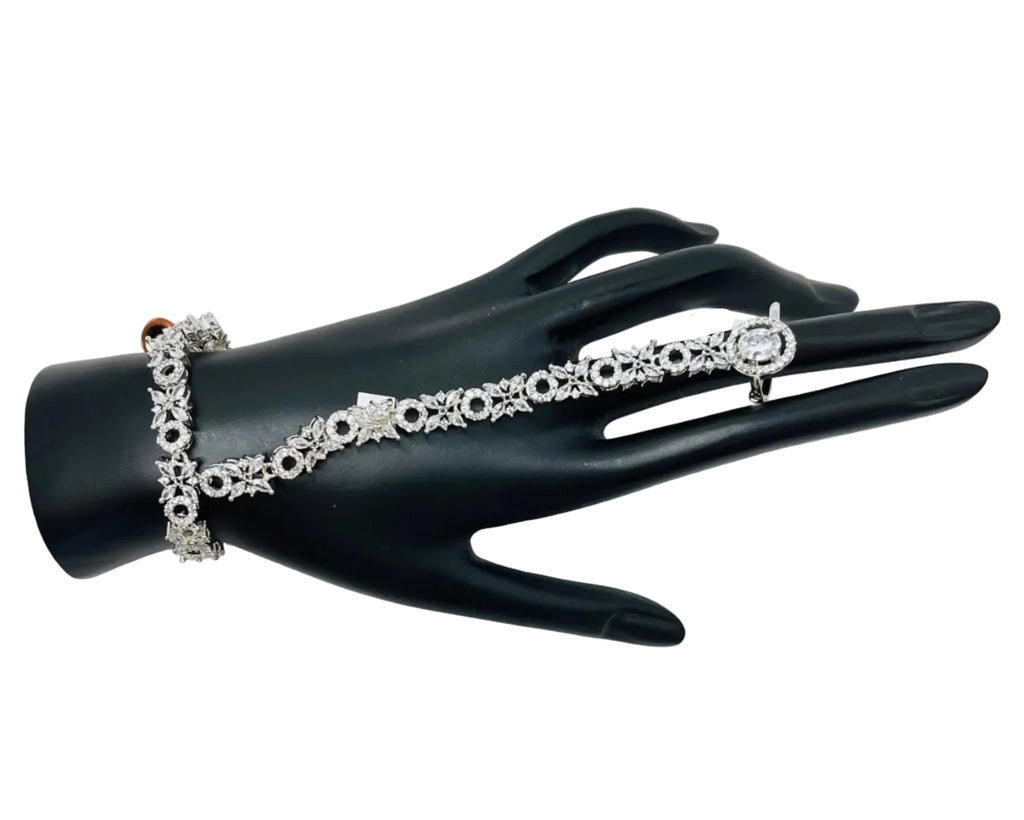 Silver Bracelet with Ring