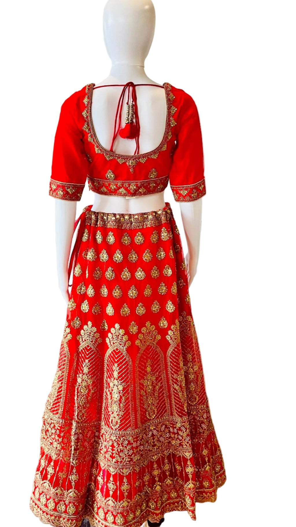 Embroidered Red Lehnga