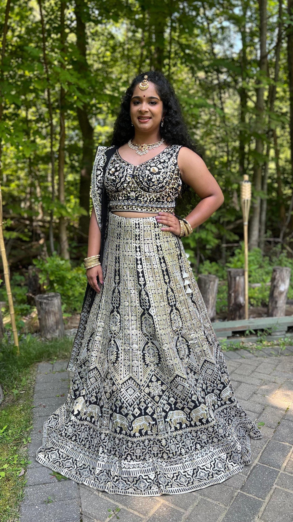 Black & Silver Lehnga