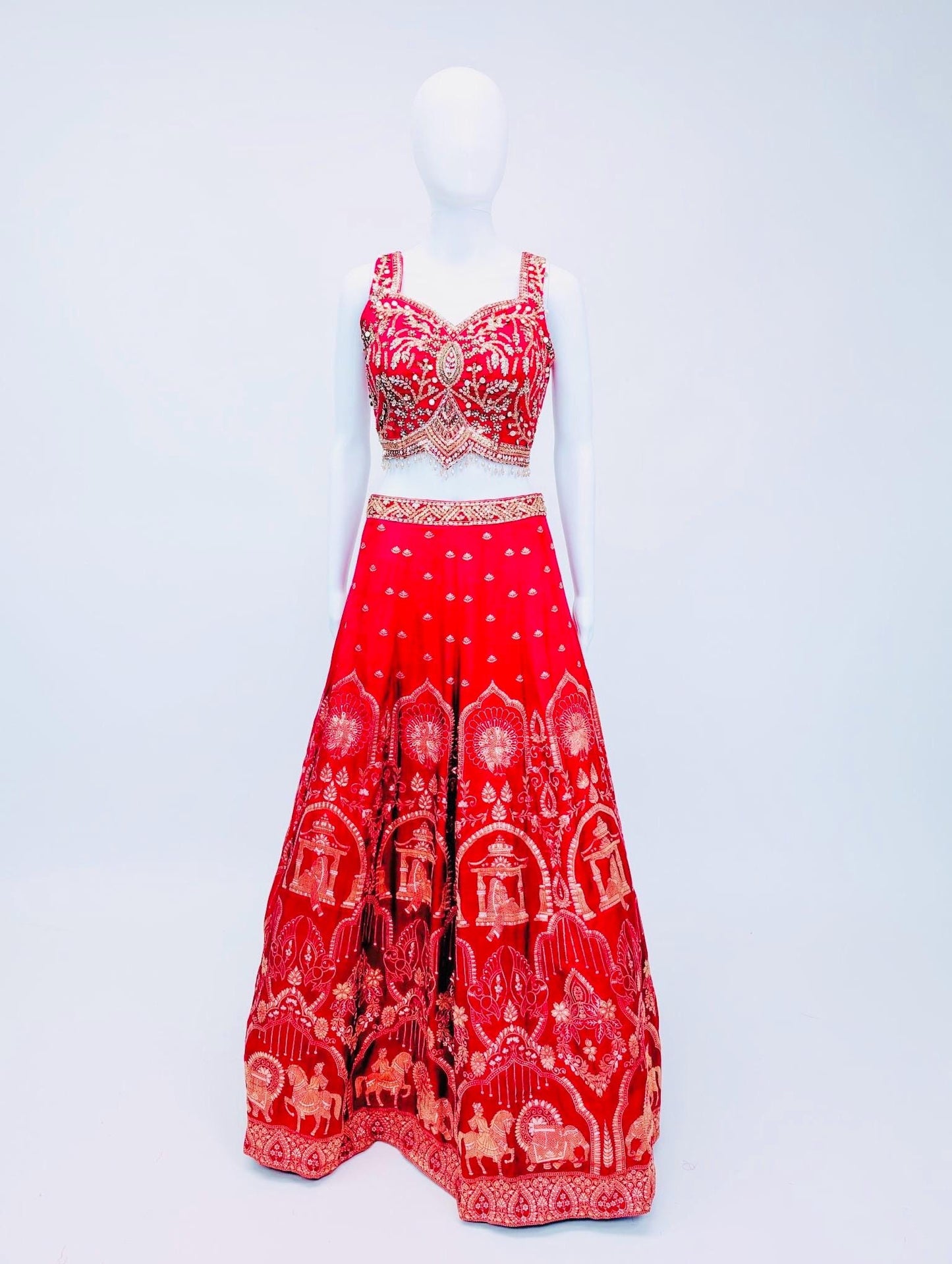 Pink Color Embriodery Lehnga