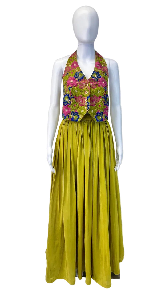 Olive Green Lehnga Set