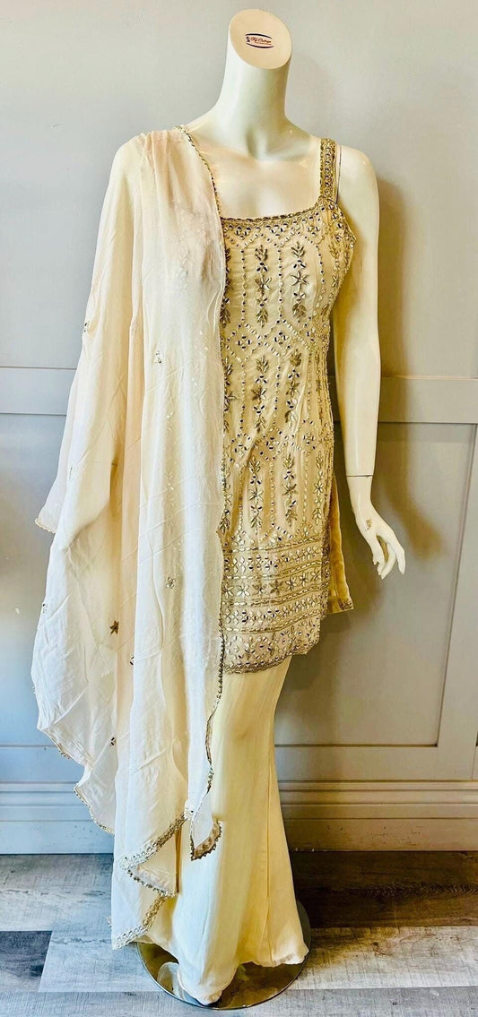 Cream Palazzo Set