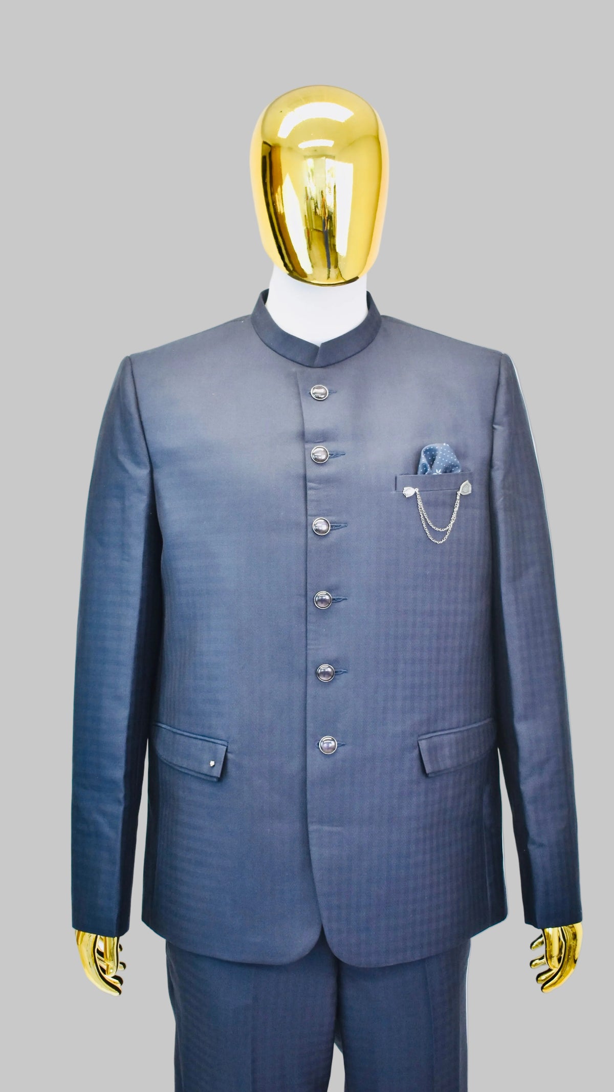 Navy Blue Jodhpuri Set