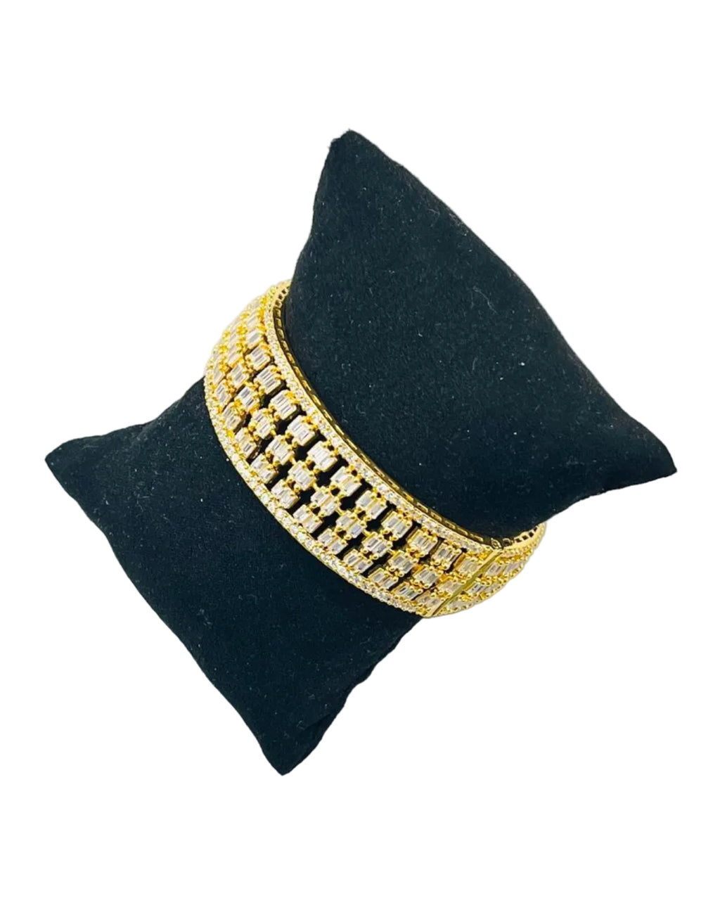 Gold Kundan Stone Bracelet