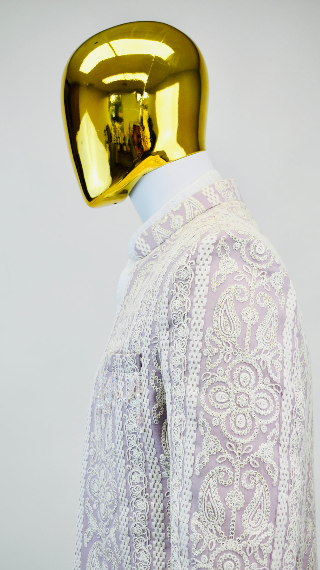 Lavender Color Indo-Western Set