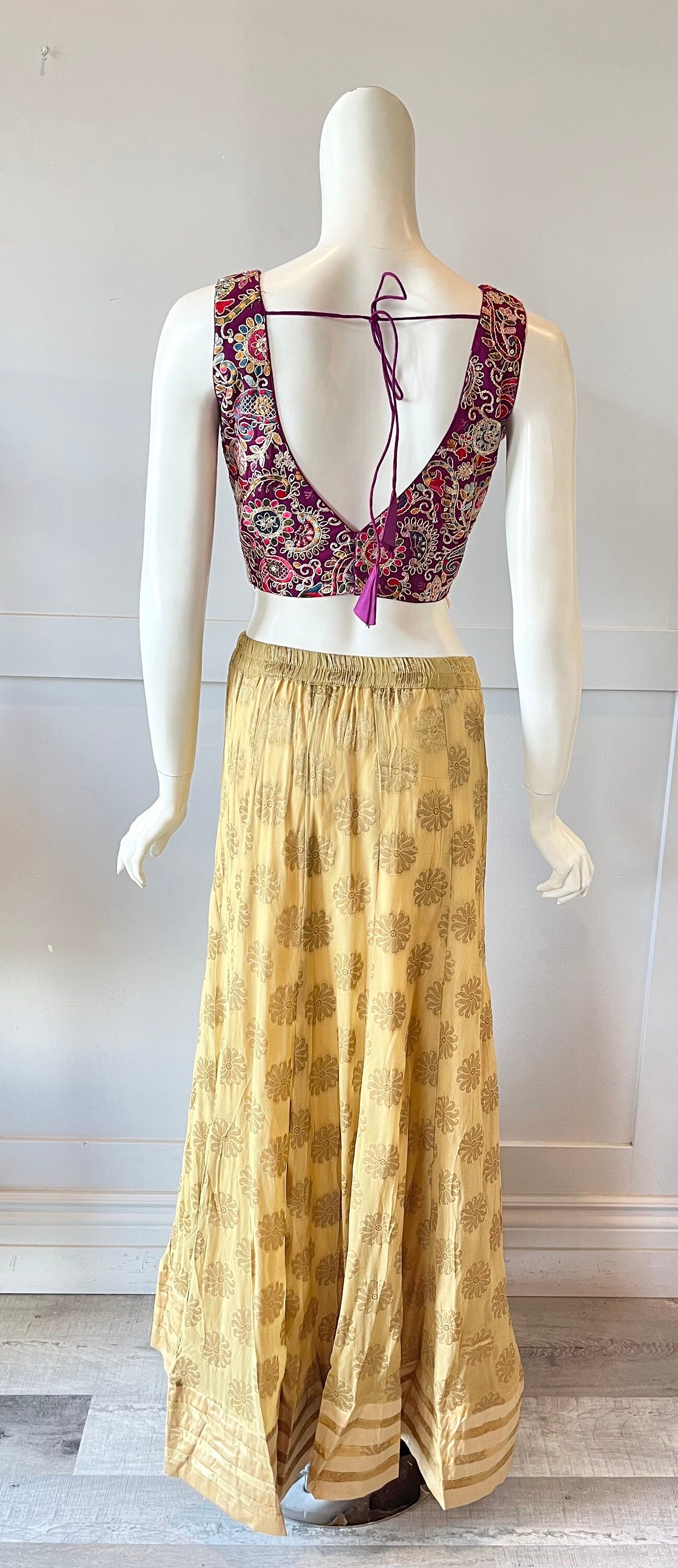Gold & Purple  Lehnga