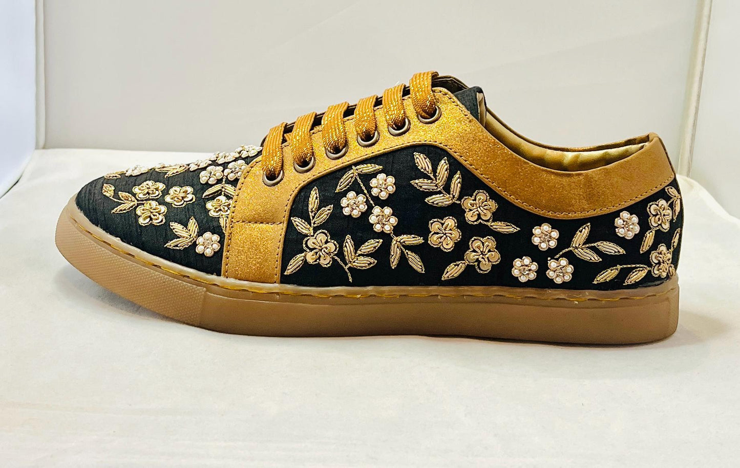 Fancy Black Color Sneakers