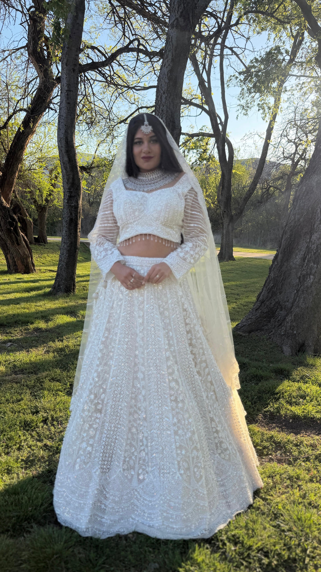 Off-White Bridal Lehnga Set