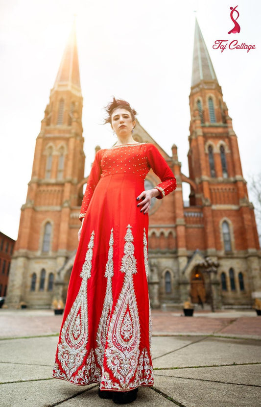 Red Silk Gown