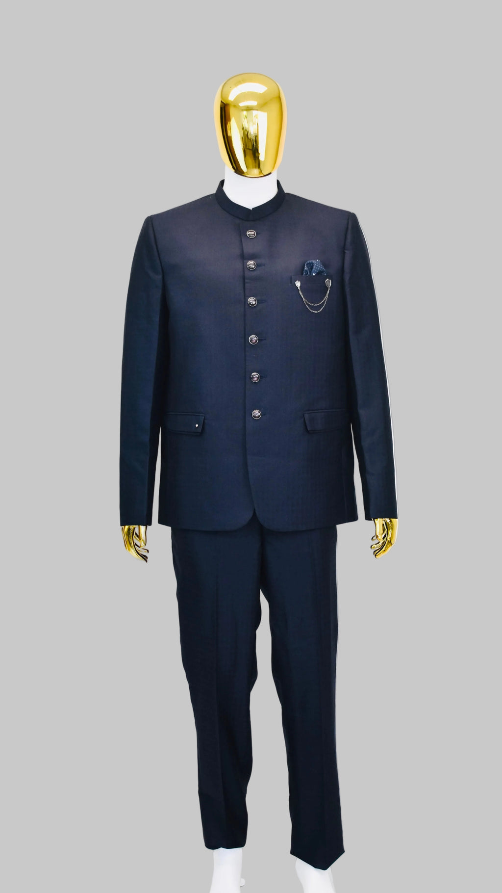 Navy Blue Jodhpuri Set
