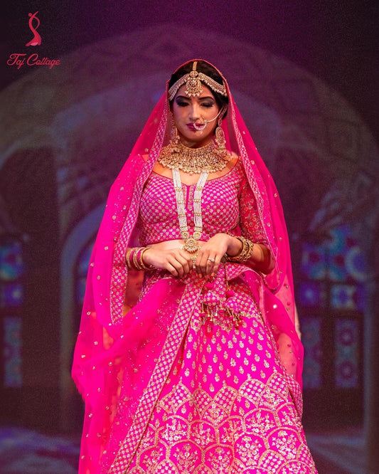 Dark Pink Bridal Lehnga
