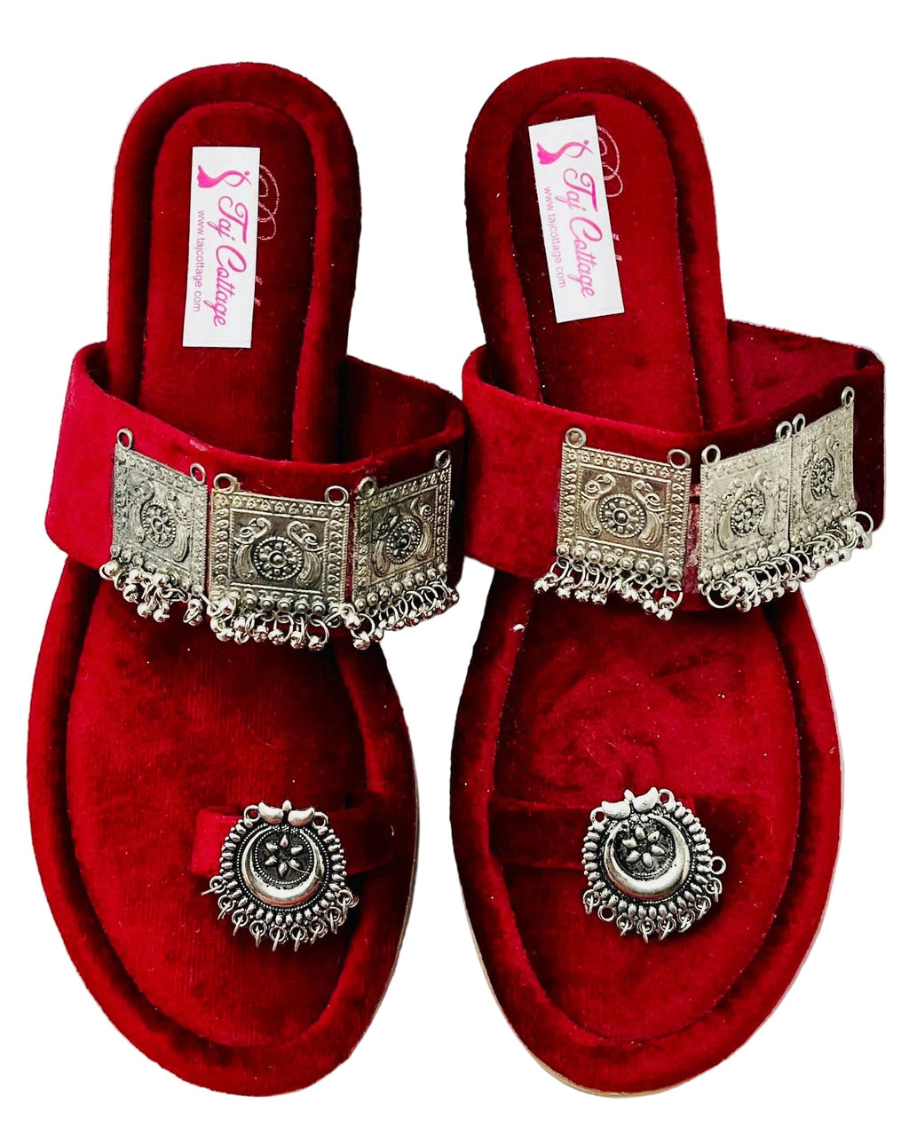 Red Velvet Sandals