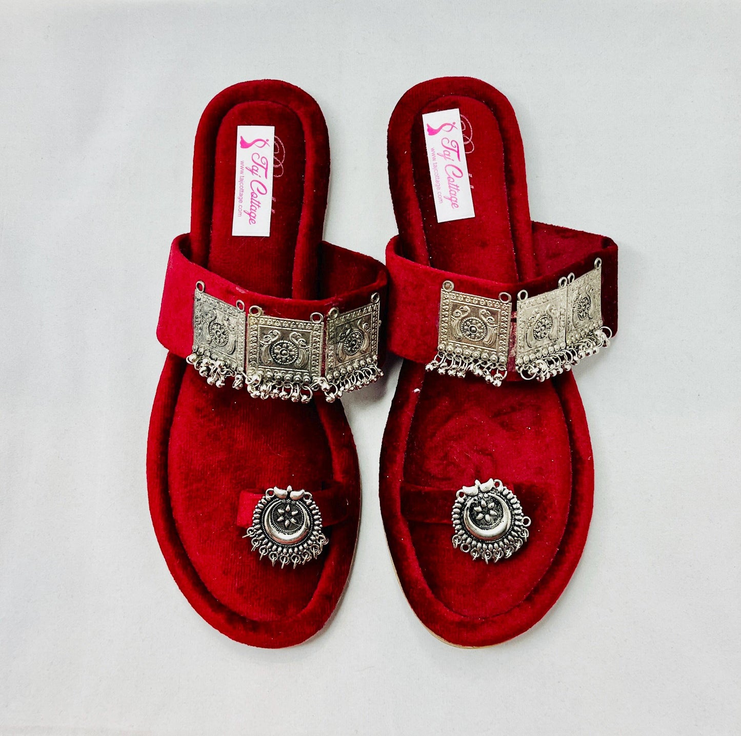 Red Velvet Color Sandals