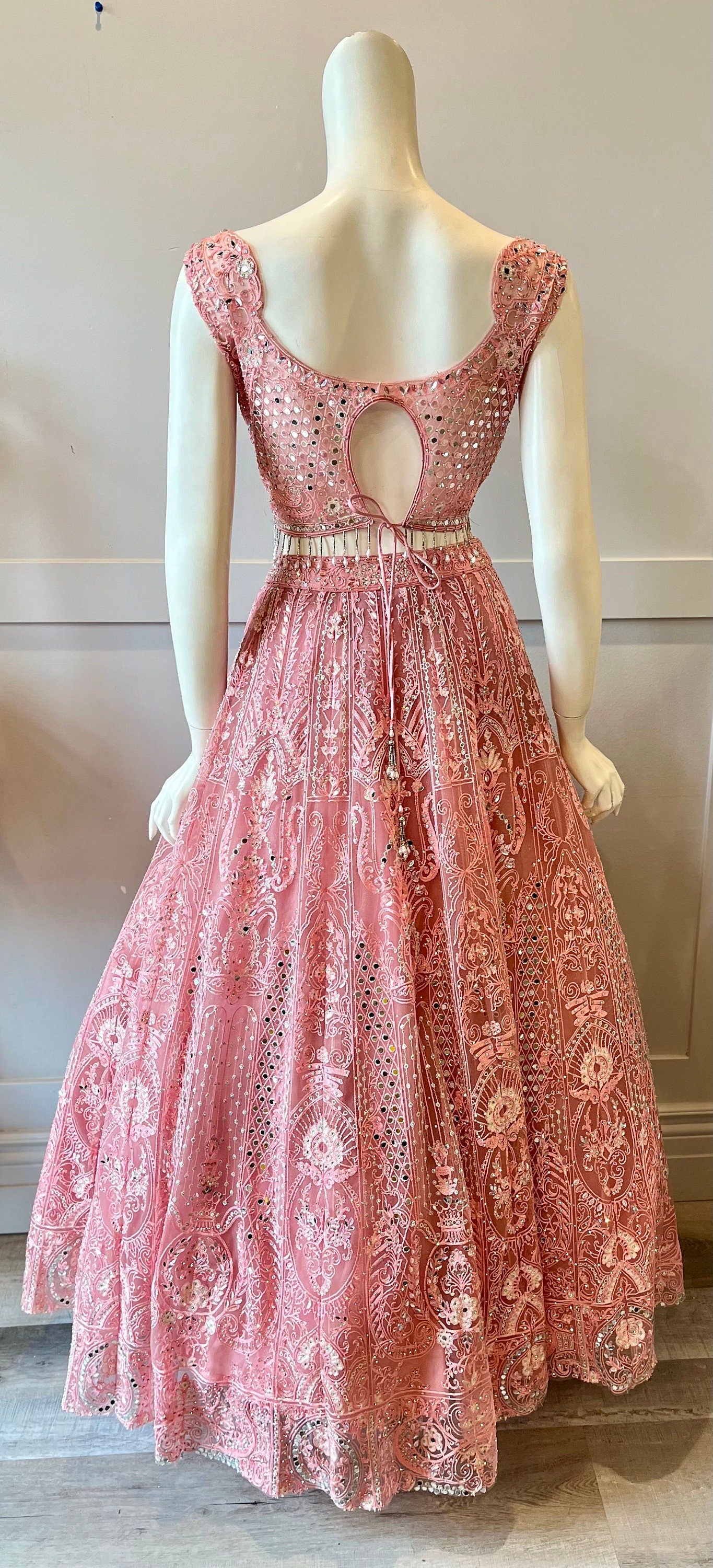 Pink Embroidered Lehnga