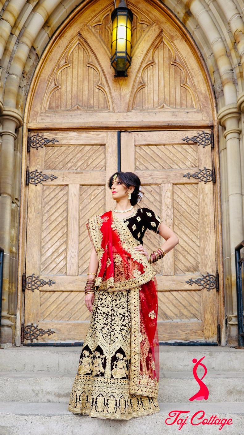 Maroon Velvet Lehnga