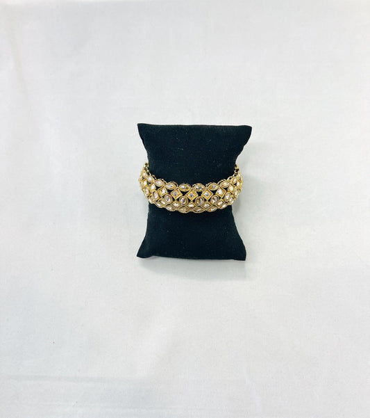 Gold-Toned Designed Bangle