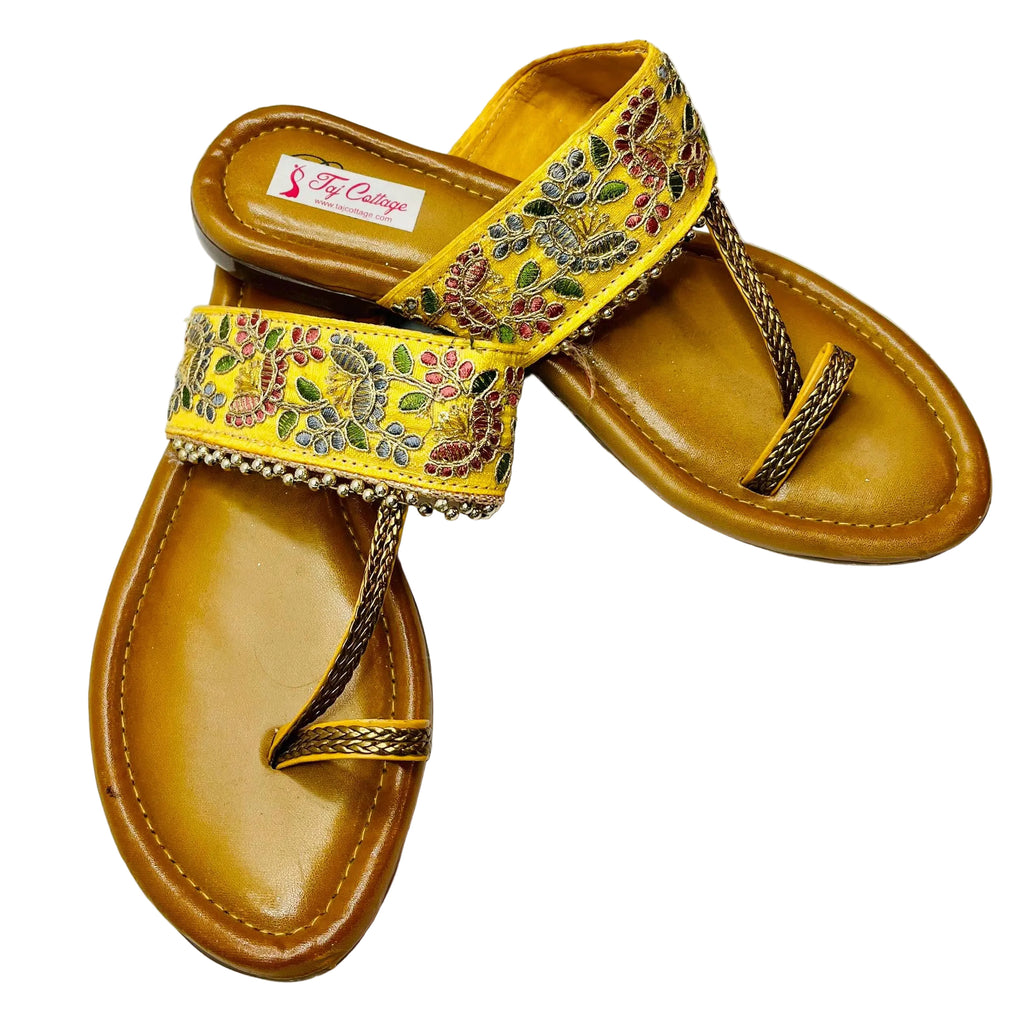 Gold & Yellow Sandals