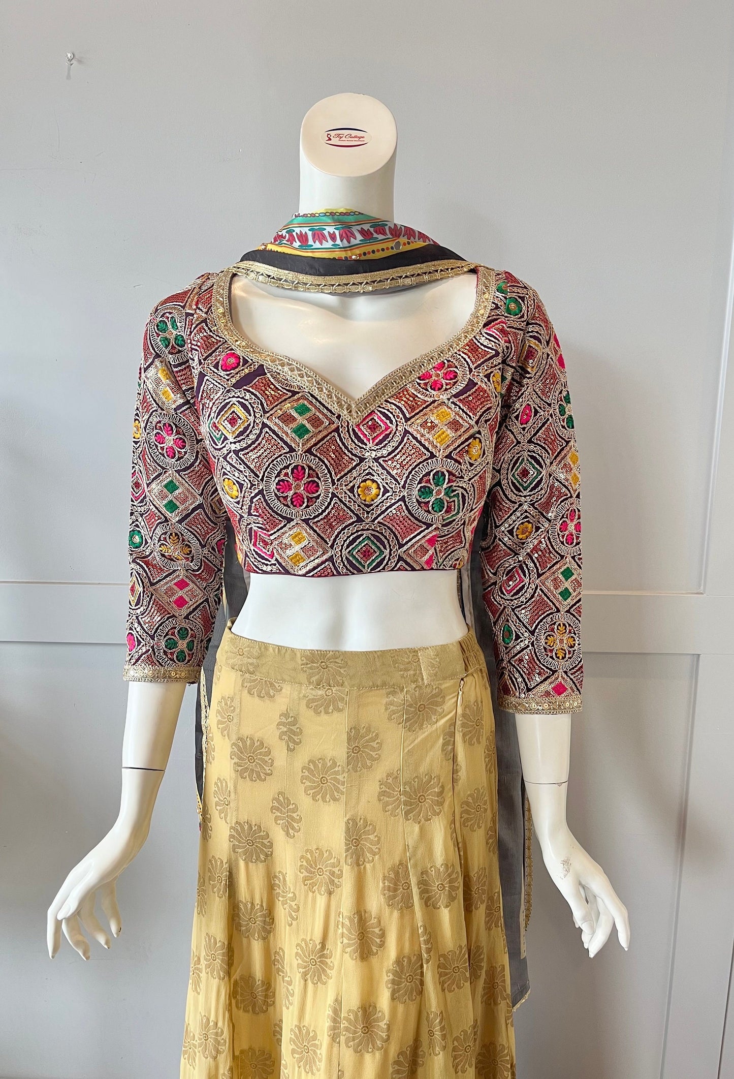 Gold & Purple  Lehnga