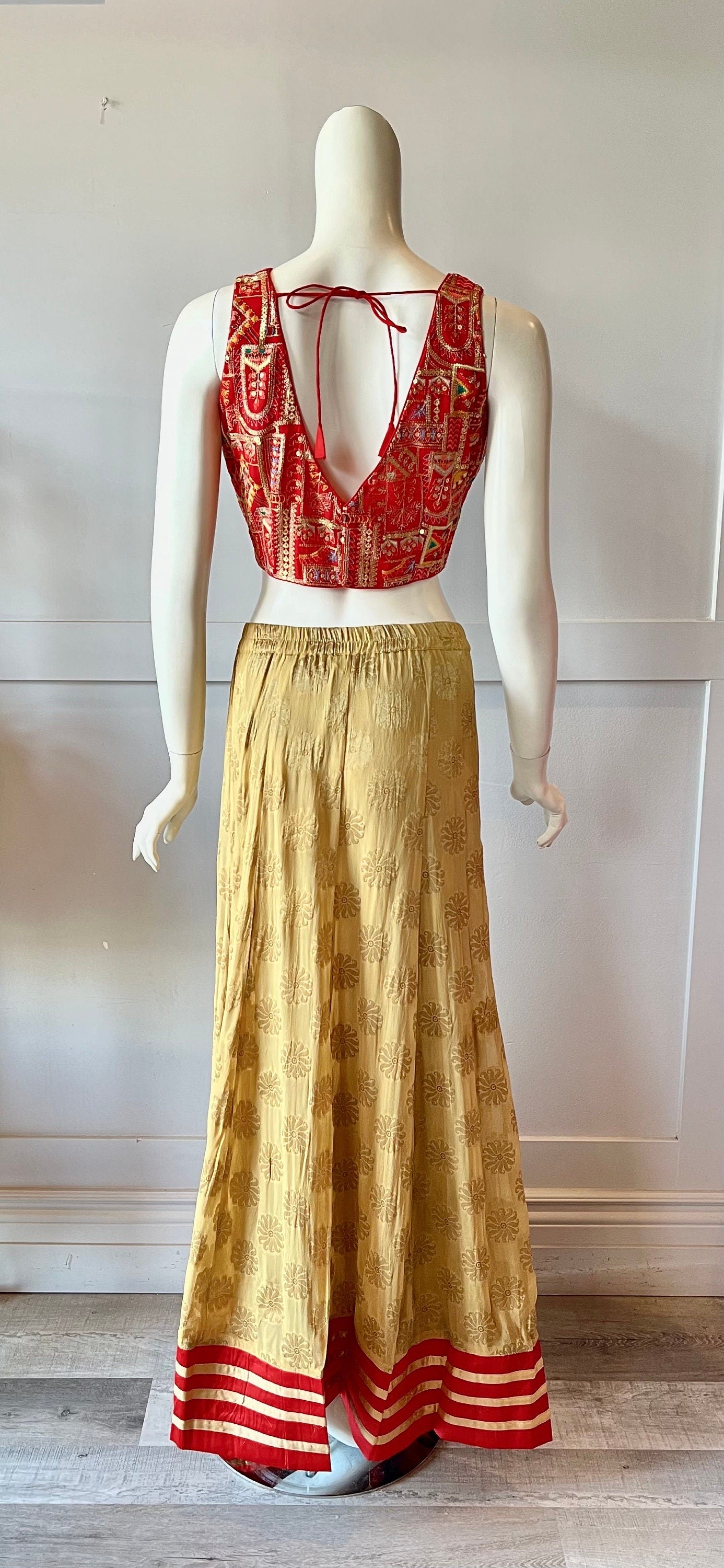 Gold & Red  Lehnga
