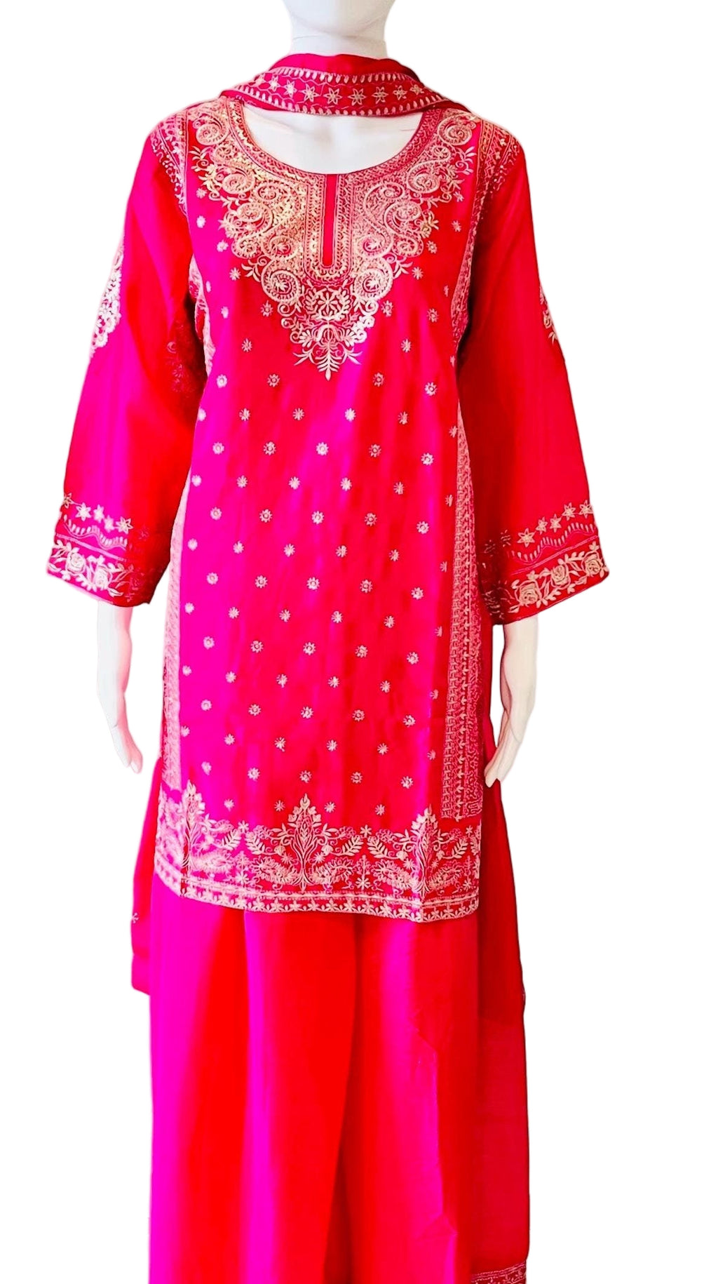 Dark Pink Palazzo Set