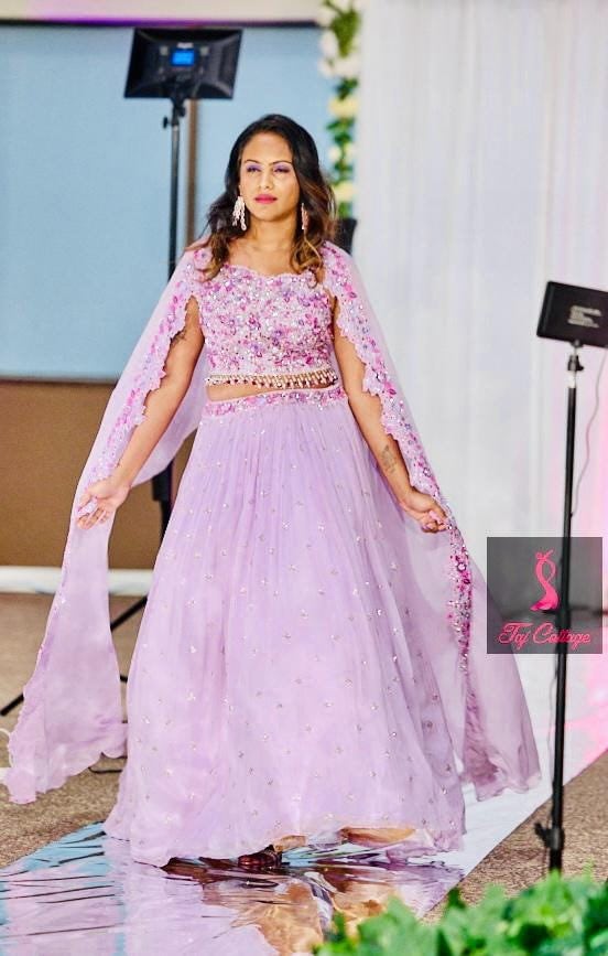Light Lavender Color Lehnga