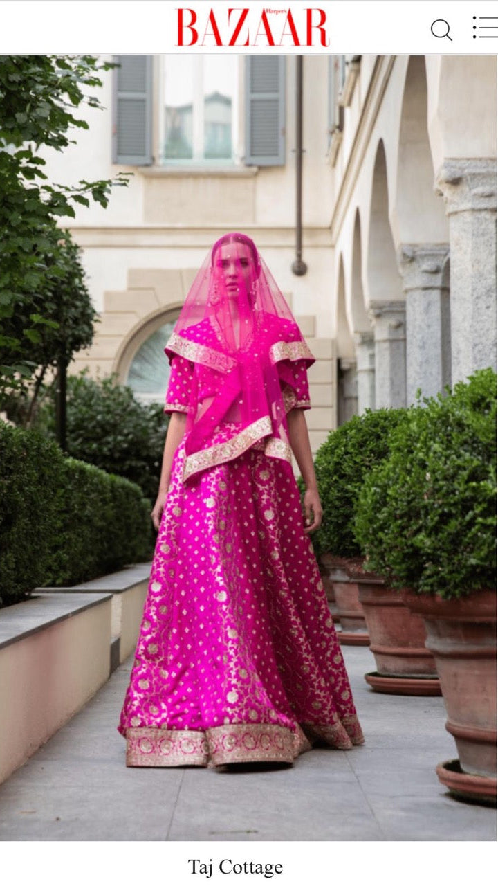 Fuchsia Bridal Lehnga Set