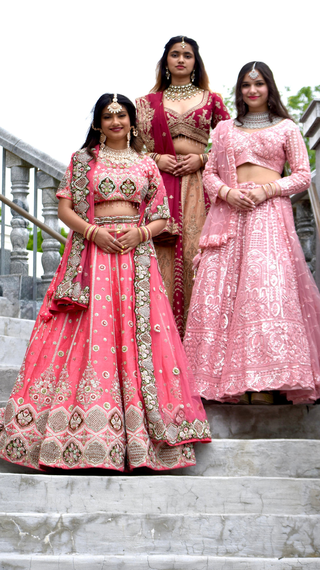 Pink Color Bridal Lehnga Set