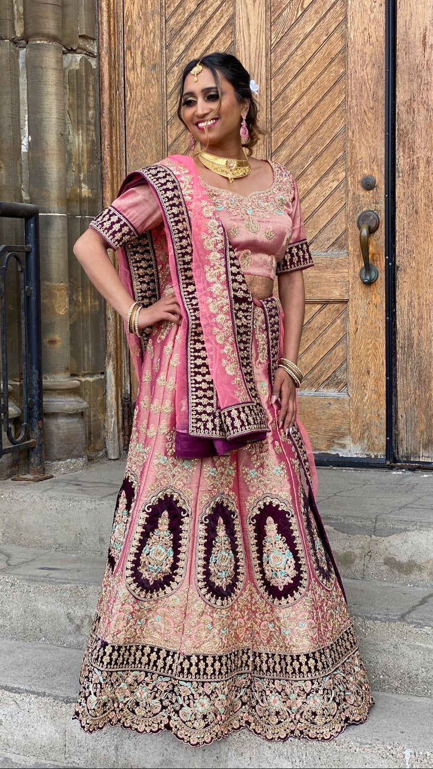 Pink Bridal Lehnga