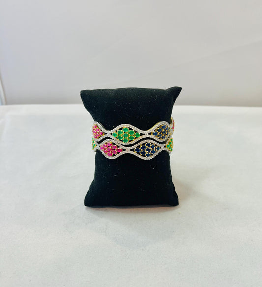 Multi-Colored American Diamond Bangles