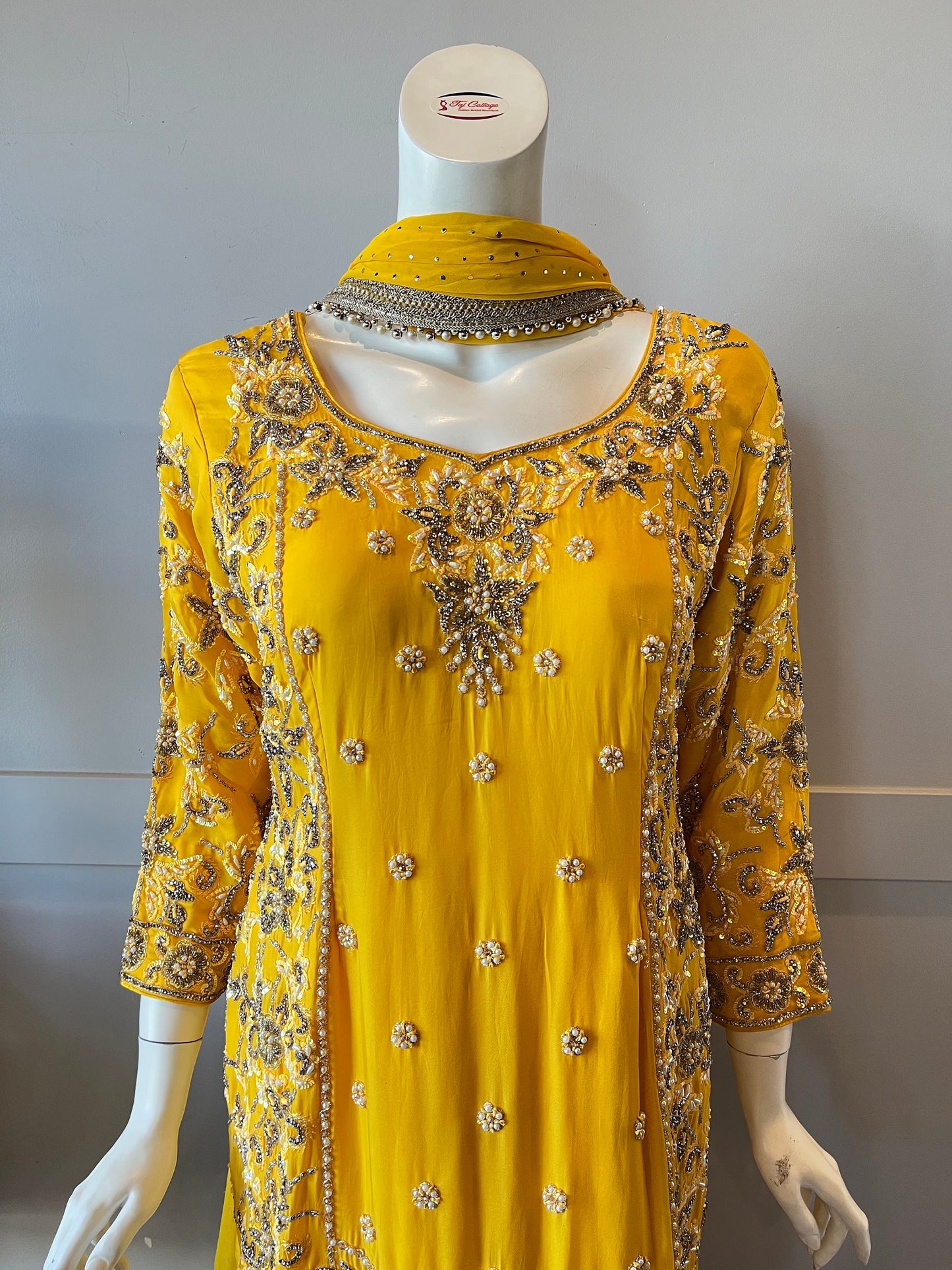 Yellow palazzo set