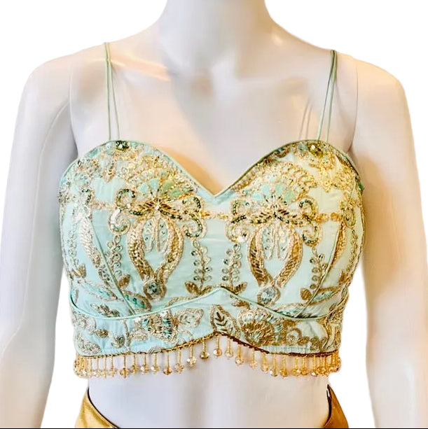 Sea Blue Ready-Made Blouse