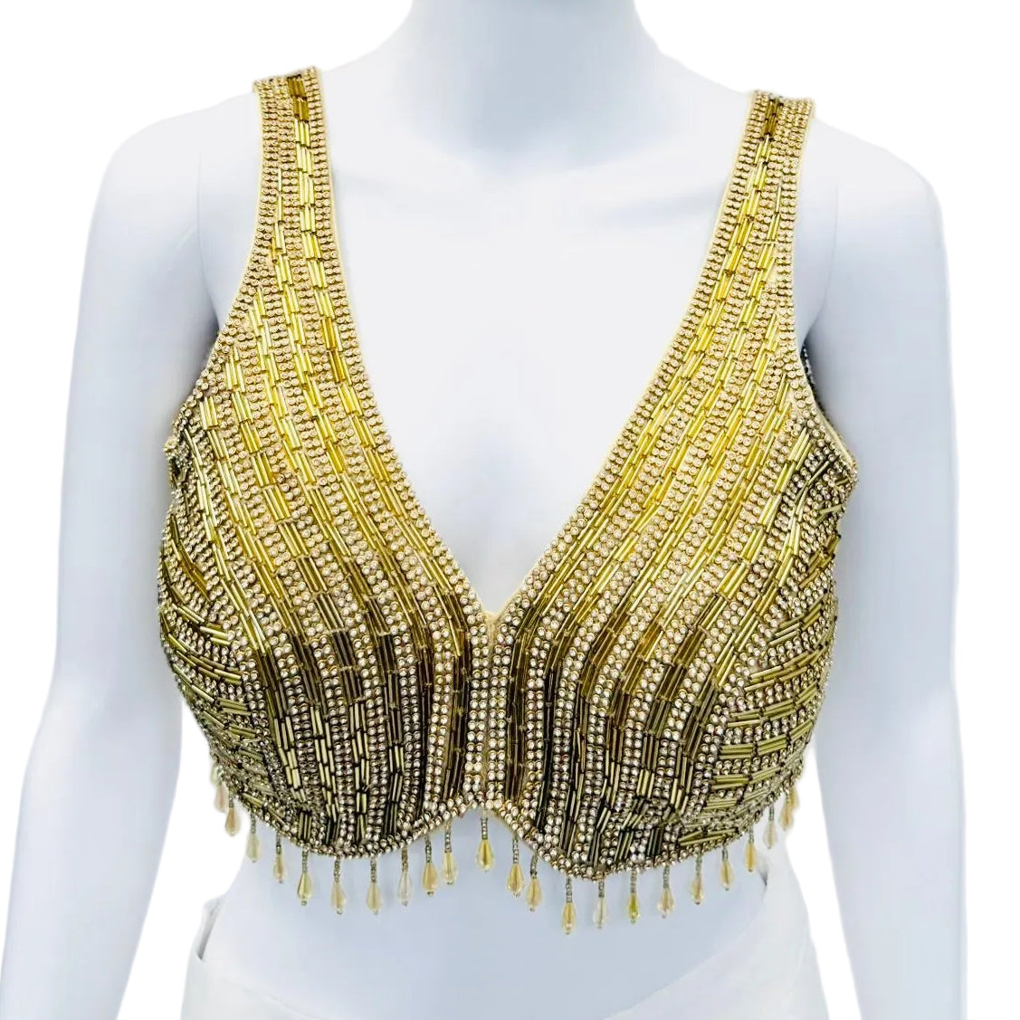 Gold Rhinestone Blouse