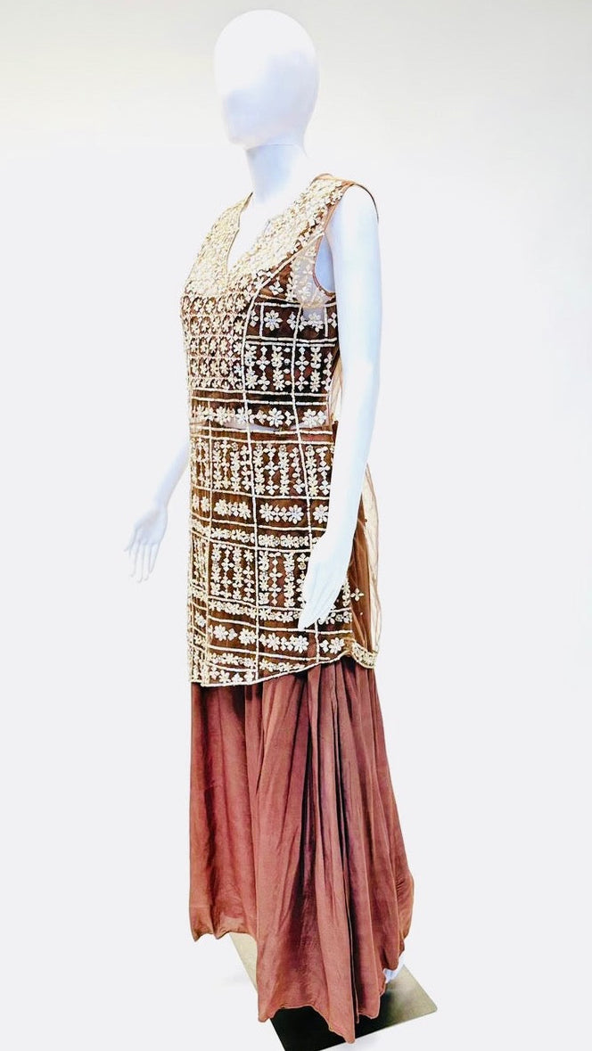 Champagne Color Pallazo suit