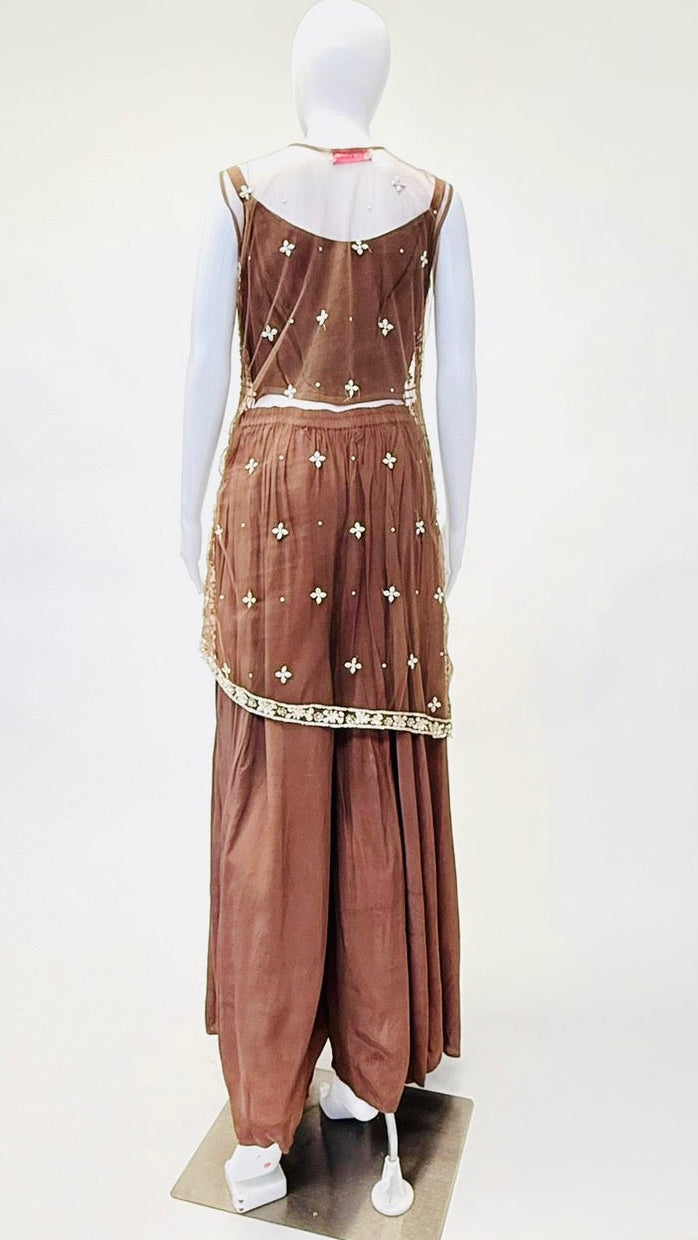 Champagne Color Pallazo suit