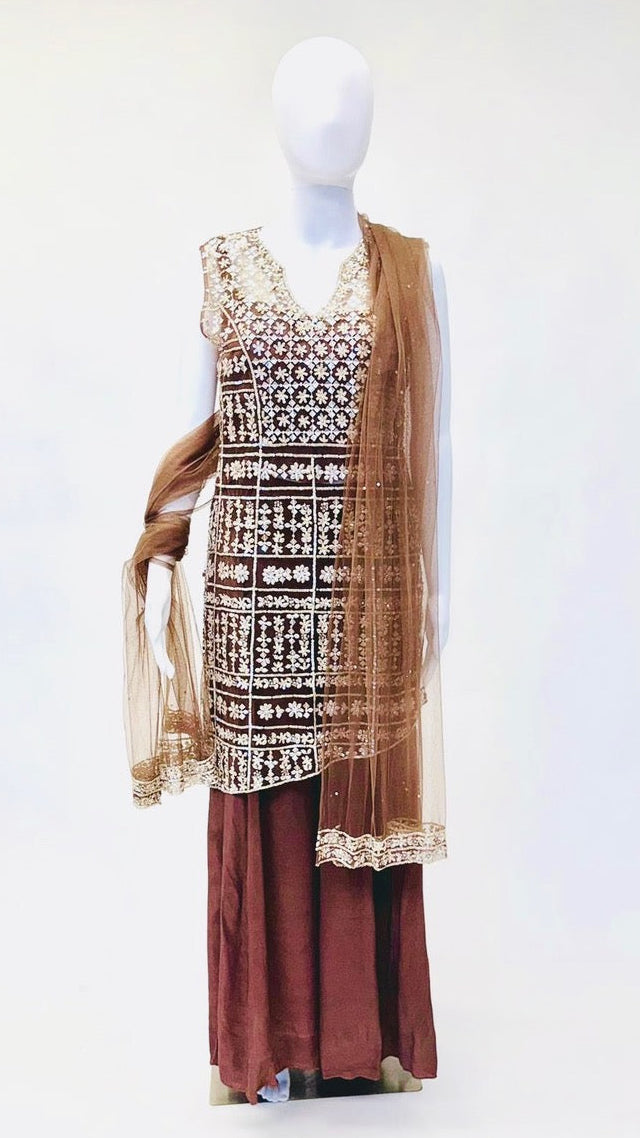 Champagne Color Pallazo suit