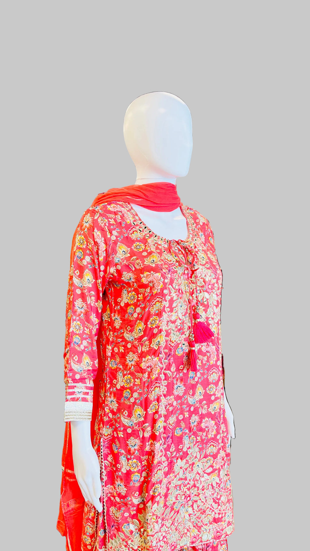 Orange Color Sharara Set