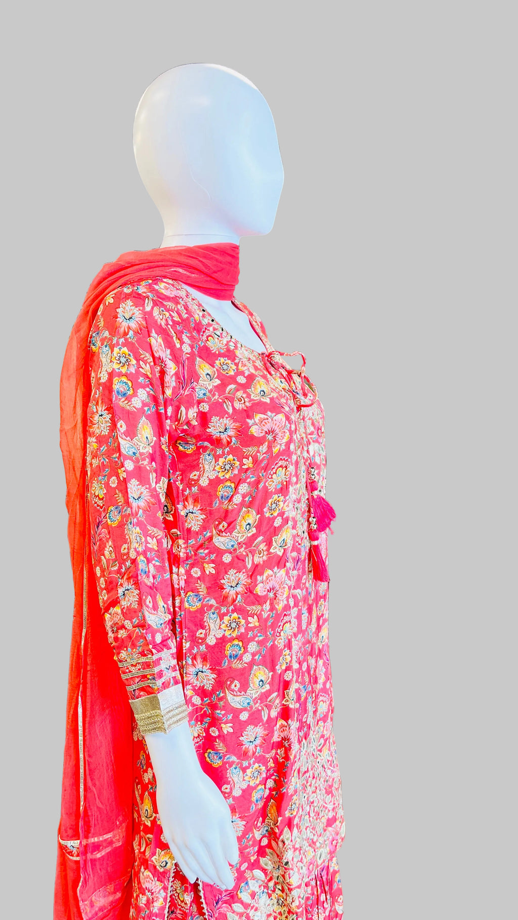 Orange Color Sharara Set