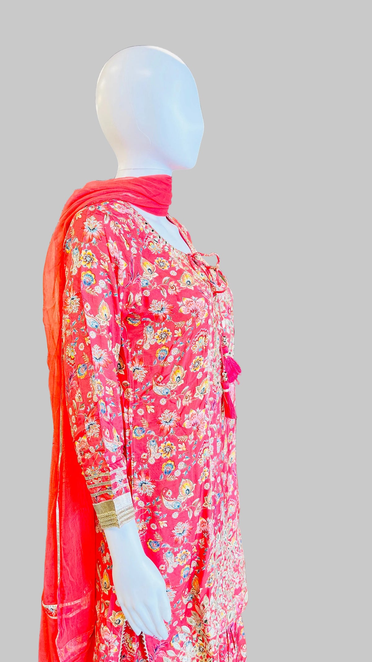 Orange Color Sharara Set