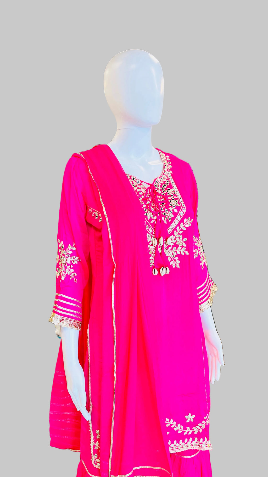 Dark Pink Sharara Set
