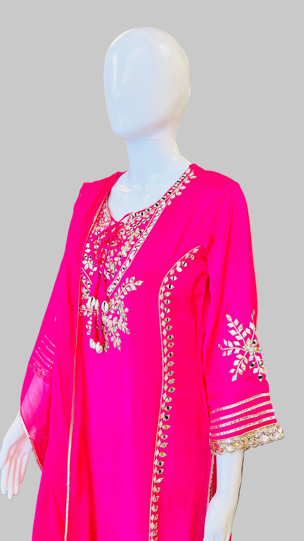 Dark Pink Sharara Set