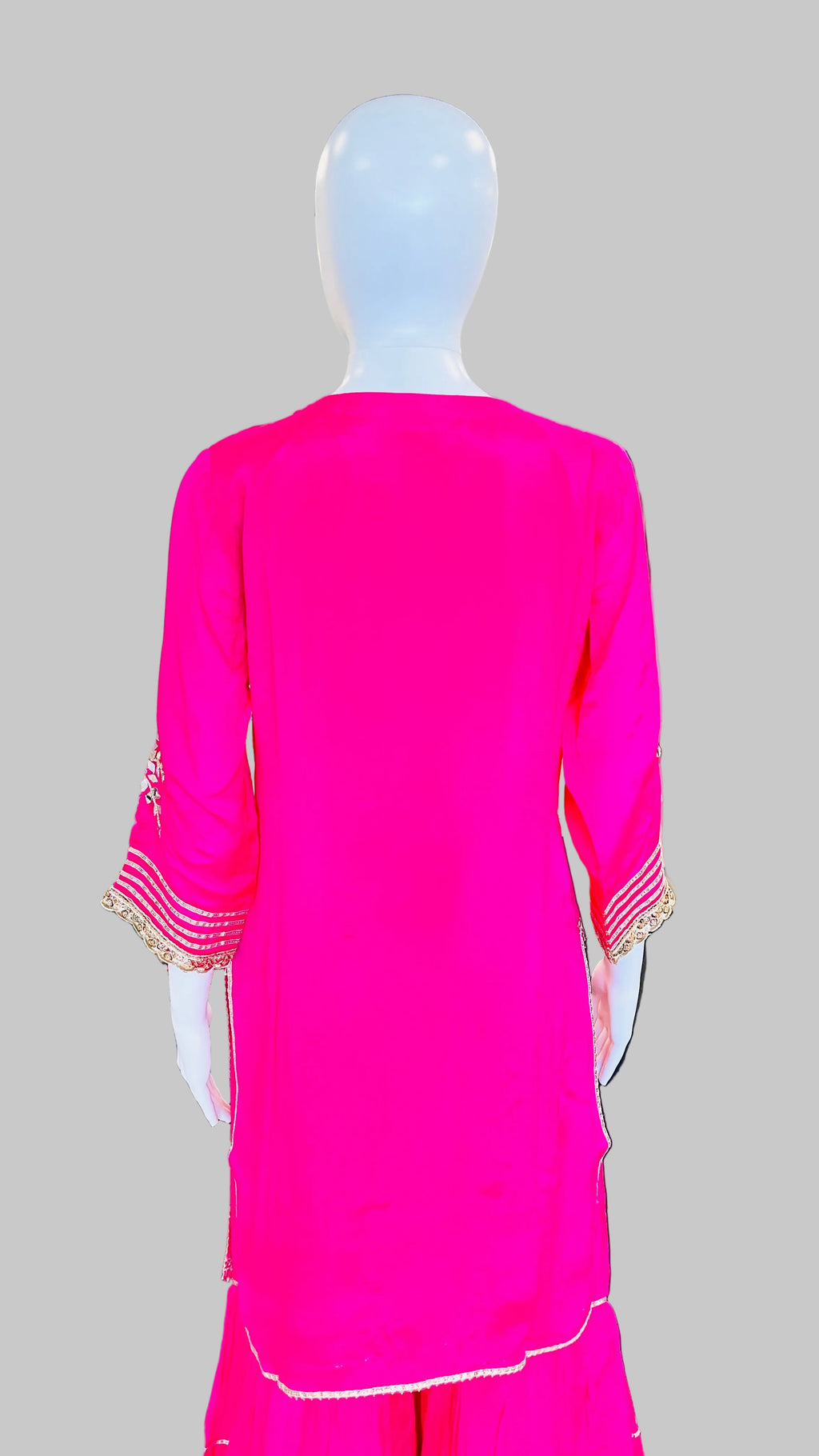 Dark Pink Sharara Set