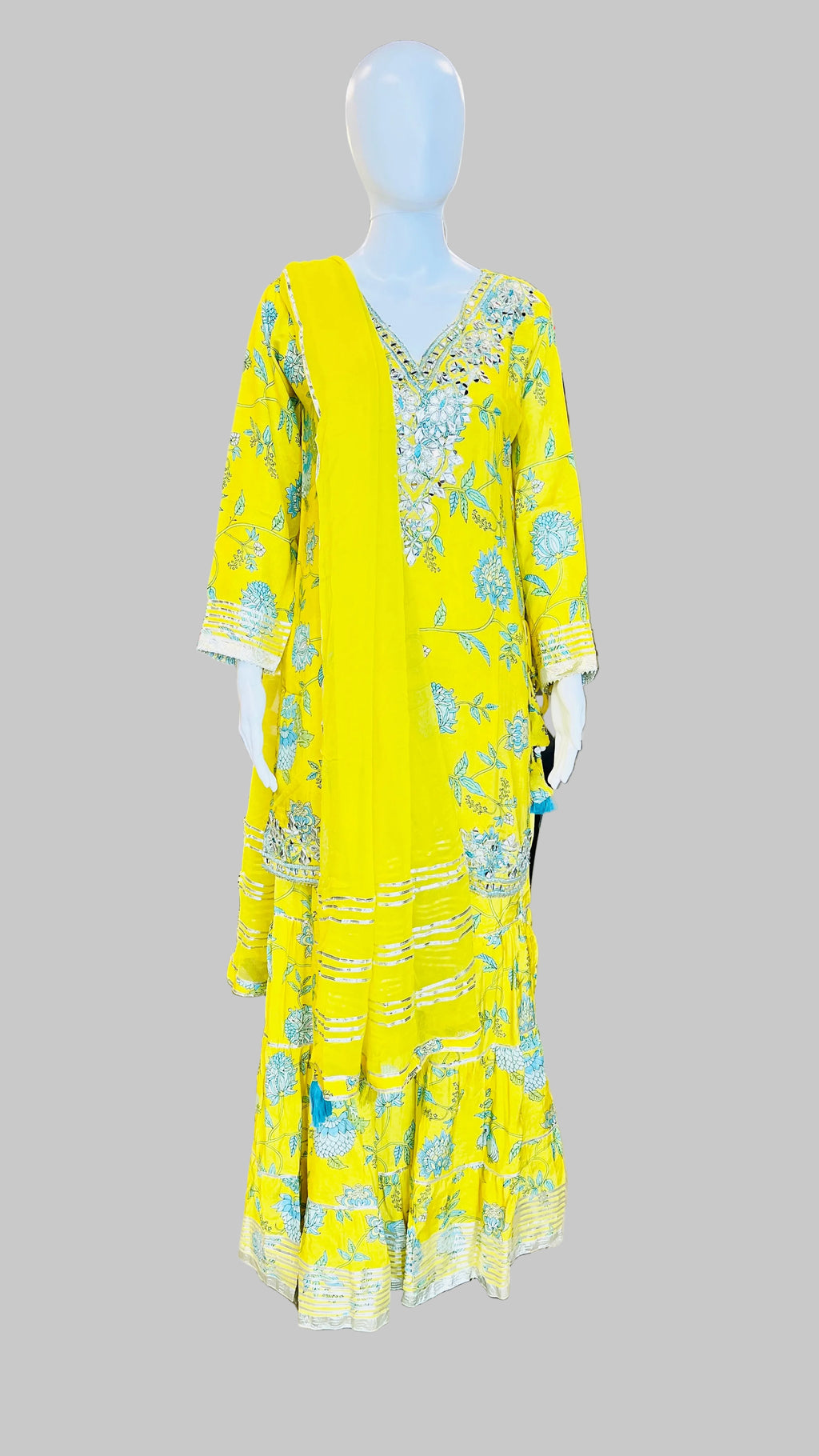 Yellow Sharara Set