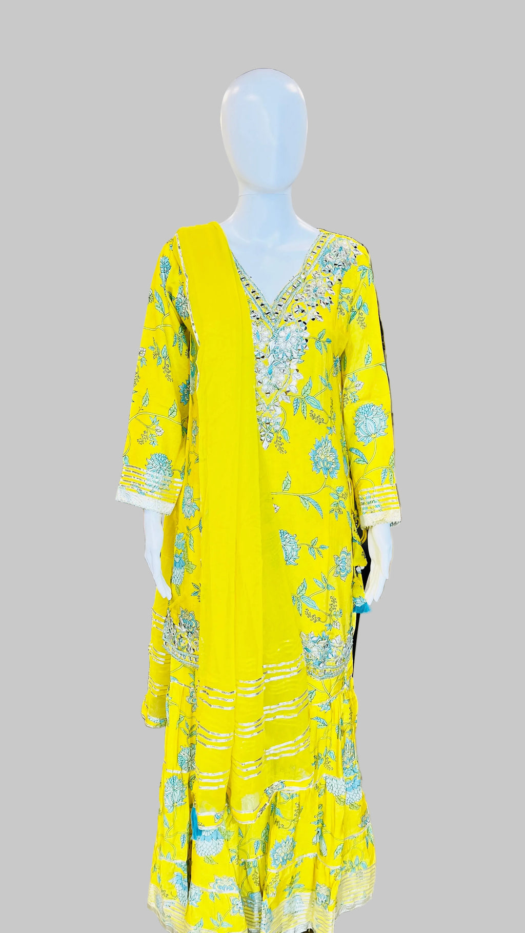 Yellow Sharara Set