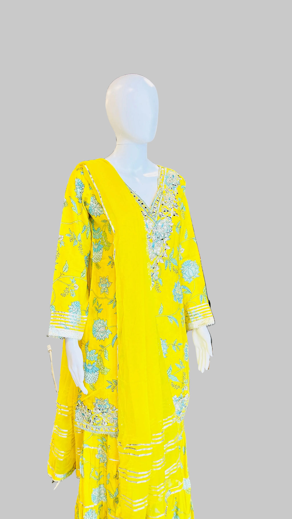 Yellow Sharara Set